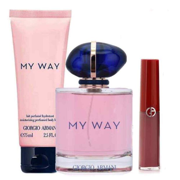 Giorgio Armani - My Way Set 50 ml EDP + 75 ml BL + Mini Lipstick
