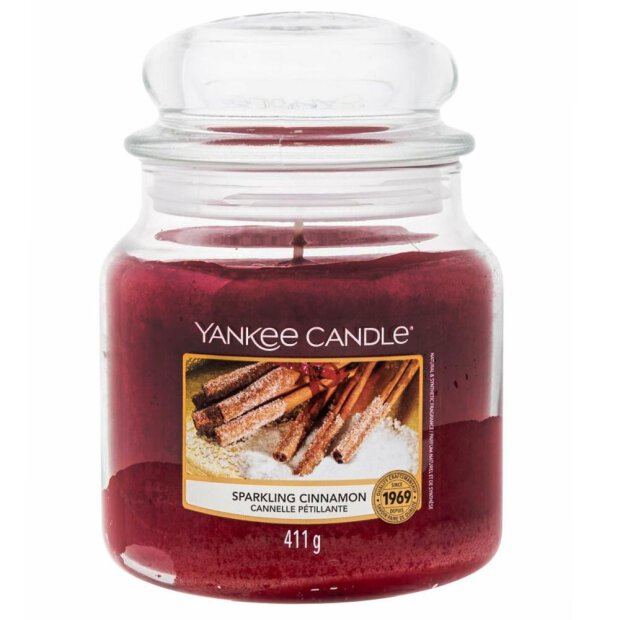 Yankee Candle - Sparkling Cinnamon Duftkerze (411g)
