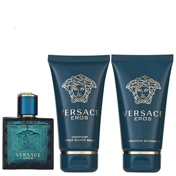 Versace - Eros Set 50 ml EDT + 50 ml SG + 50 ml ASB