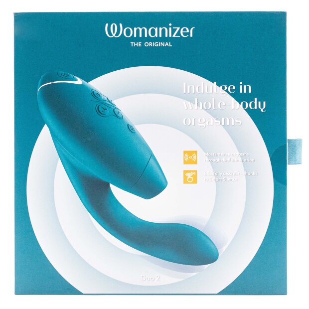 Womanizer Duo 2 Druckwellenstimulator mit G-Punkt Vibrationsarm grün