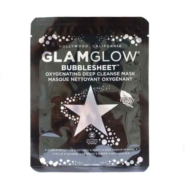 GlamGlow - Bubblesheet Oxygenating Deep Cleanse Face Mask (1x)
