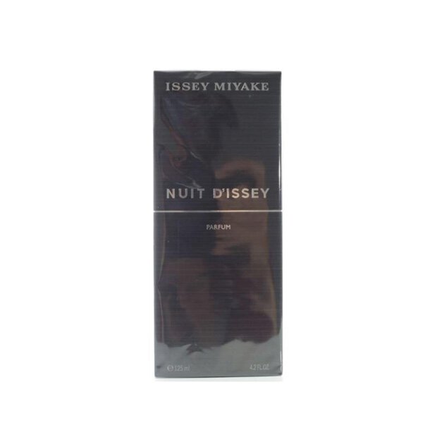 Issey Miyake - Nuit DIssey Parfum 125 ml Eau de Parfum
Producer: Issey Miyake. Scent: Top note: Bergamot, grapefruit
 Heart note: Leather chord, spices, black pepper, timbers, vetiver
 Base note: Dark timbers, patchouli, frankincense, tonka bean