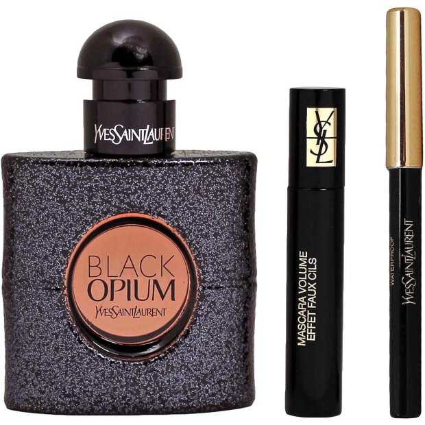 Yves Saint Laurent - Black Opium Set50 ml Eau de Parfum
1 x Mini Mascara Nr. 01 - Black 2 ml
1 x Mini Kajaltift Black