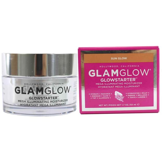 GLAMGLOW Glowstarter Mega Illuminating Moisturizer (Sun glow) 50ml
Apply evenly to face for an Instant Sexy Hollywood Glow. Wear alone or layer with your favorite foundation for a little extra glow. Can also be used on the neck & décolleté. PRO TIP: Utilise all three sheer shades - one as a base glow, and the others for highlights and lowlights - for a lineless contoured effect