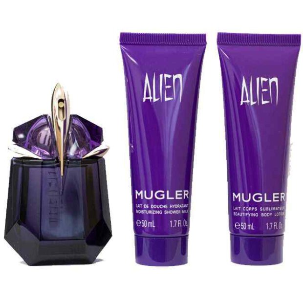 MUGLER - Alien Duftset 30 ml Eau de Parfum + 2 x 50 ml Bodylotion